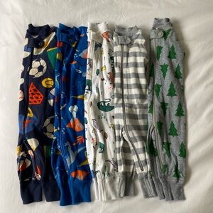 Hanna Andersson baby boys sleeper bundle set of 5